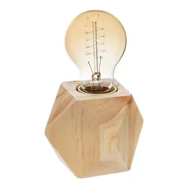 Atmosphera Bahia Houten Vloerlamp - Beige, 7,5 x 8 cm
