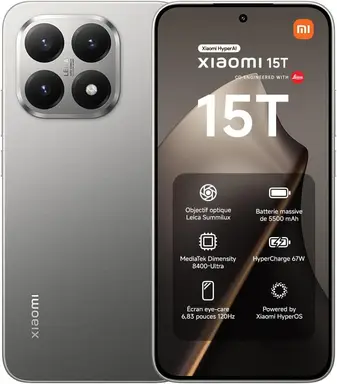 Xiaomi 15T 12/256 Go Design Leica Gris