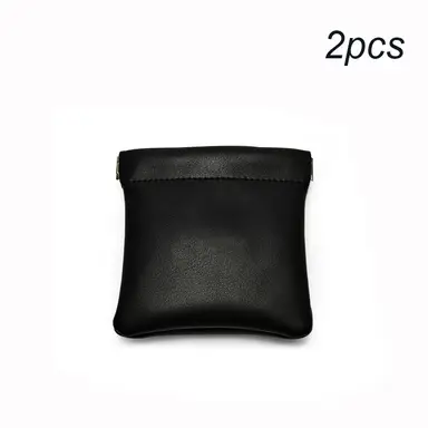 Oirlv Lot de 2 pochettes à bijoux de voyage en cuir PU