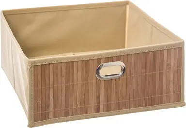 5five Bamboe Opbergmand - 31 x 15 cm, Beige