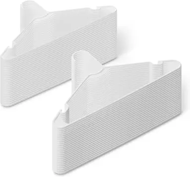 ANQI Lot de 50 cintres en plastique - Blanc