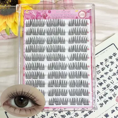 MeoMagic - Extensions de cils pré-collées (pince à épiler non incluse) - 10 lignes - 120 pièces - F36