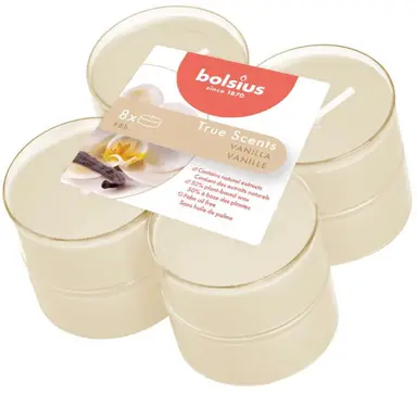 BOLSIUS True Scents Vanille Theelichten 8 stuks