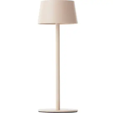 Brilliant LED tafellamp voor buiten, 25 cm, 170 lm, dimbaar, op zonne-energie & USB, IP44, beige