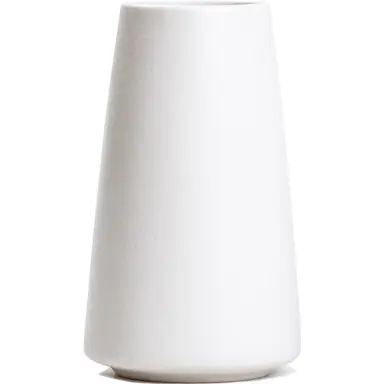 1st./15cm/6in Ceramische Vaasje – Minimalistische Bloemenvaas voor Moderne Tafel, Plank en Woondecoratie, geschikt voor Haard, Slaapkamer, Keuken, Woonkamer, Tafeldecoratie en Bureau (Effen Wit)