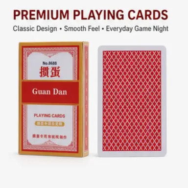 PVC-pokerkaarten – premium Texas Hold’em-deck met jumbo-indices, dubbelzijdige reliëfbedrukking, anti-diefstalverpakking, soepele & duurzame kaarten, Guandan-poker