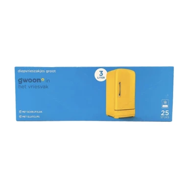 G'woon grote diepvrieszakken 100 g