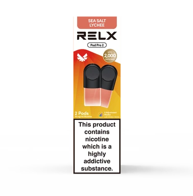 RELX Seasalt Lychee Pre-filled 2 Pods Pack