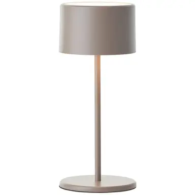 Brilliant Led Tafellamp, Oplaadbare Batterij, 210 Lm, Touchdimmer, 3000K, 21 Cm, Metaal, Taupe