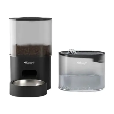 Eziclean® Nutribot Connect C4 Distributeur de croquettes et fontaine pour chat et petit chien
