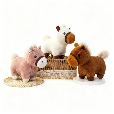 Clementoni - jouets-jouets en peluche - 82569 - Un poney à pattes courtes - 24 cm - 20 (modèle aléatoire)