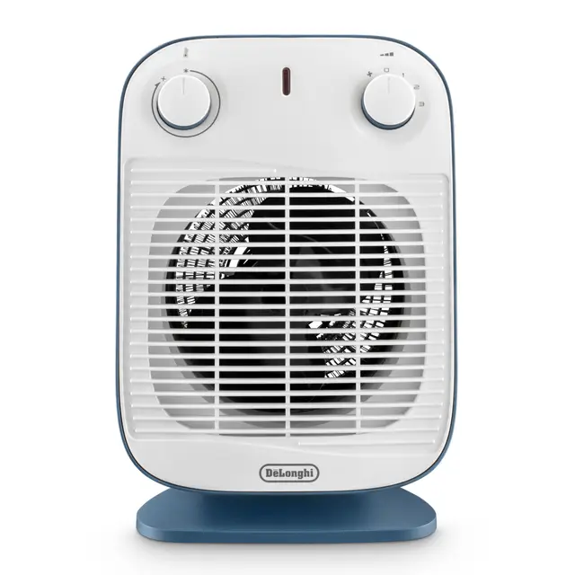 De'Longhi Bend Line, Keramische Ventilatorkachel Binnenmodel, HFS50B20.AV, Blauw/Wit