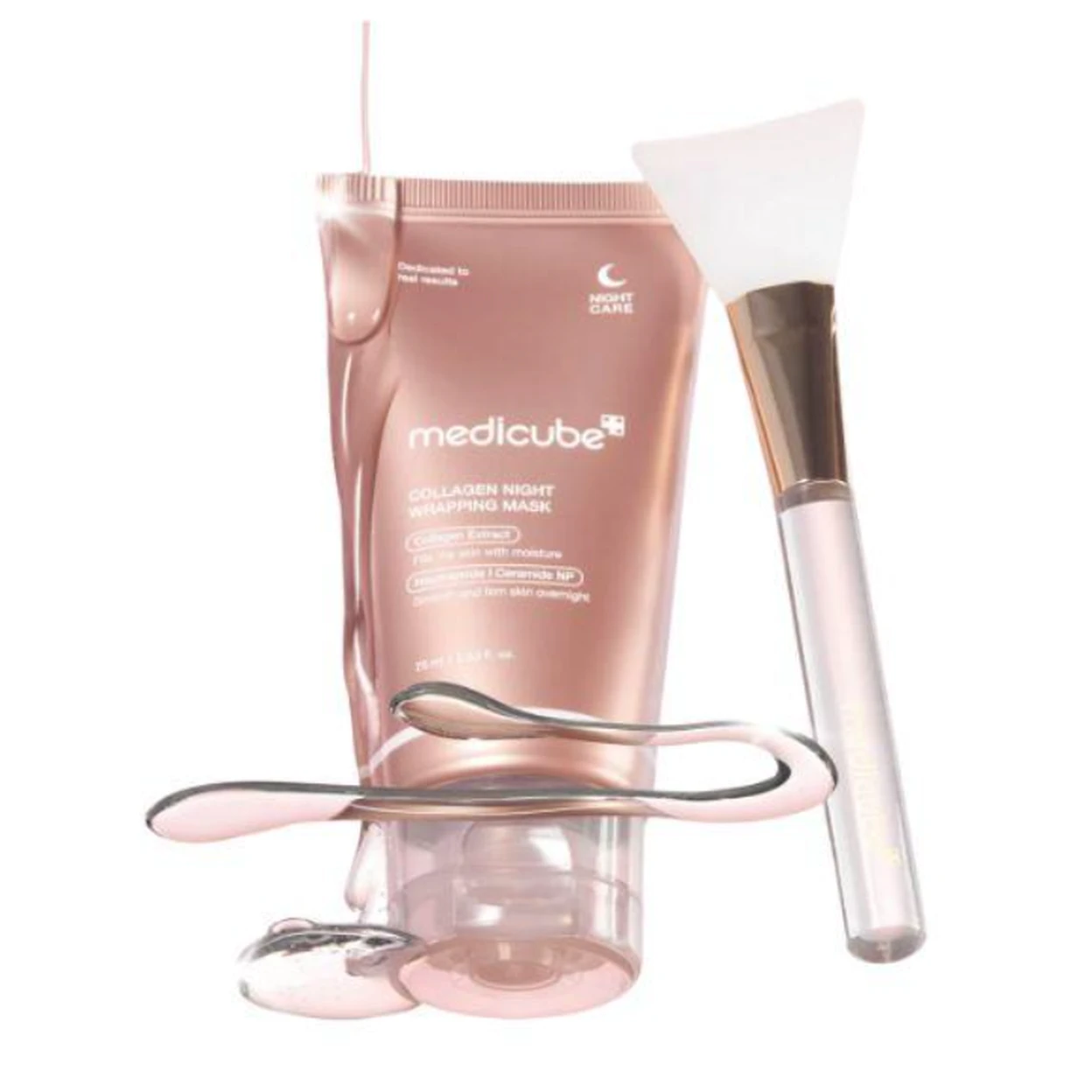 medicube Collagen Night Wrapping Mask Geschenkset 75 ml + Pinsel image 0