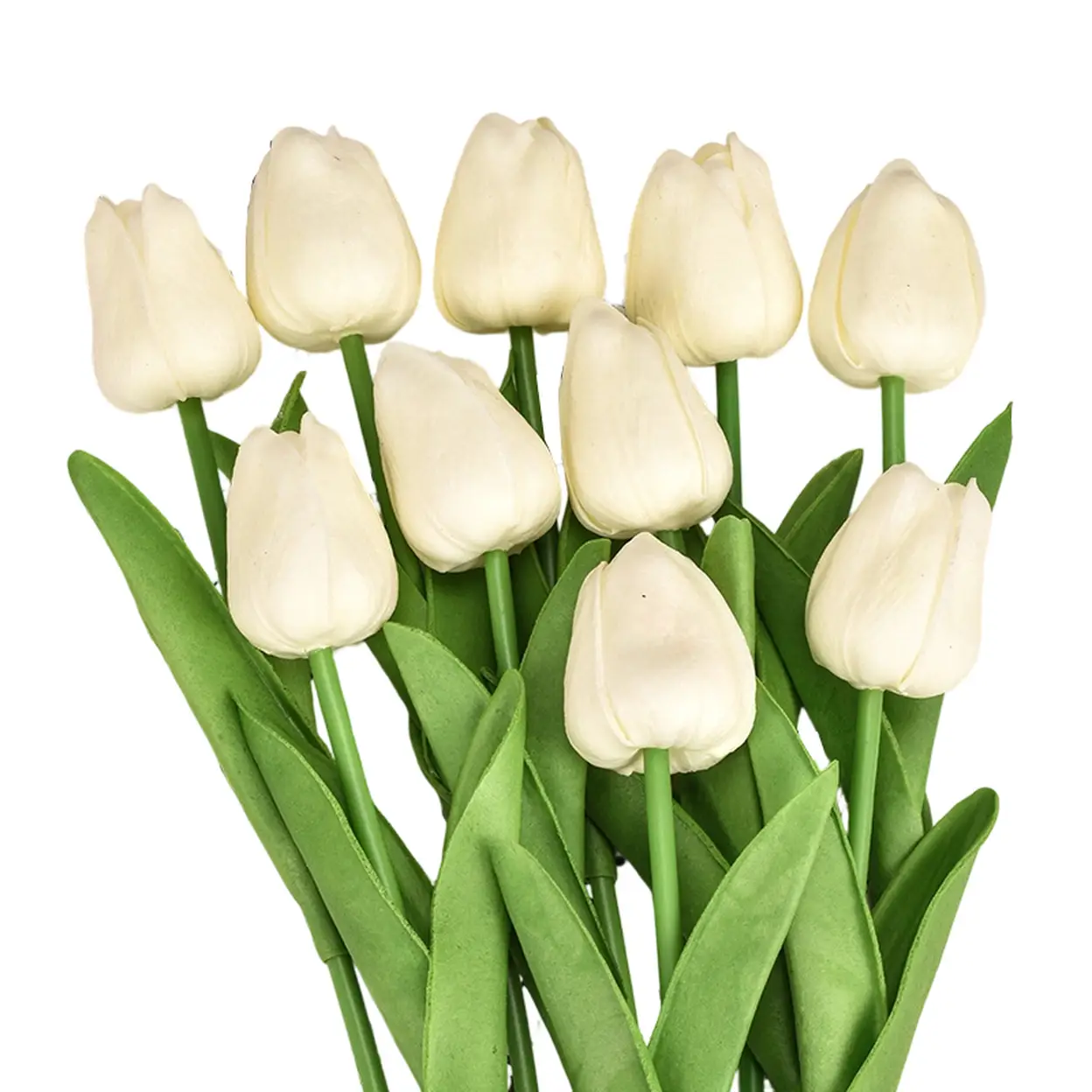 Wei's Moment 7Pcs Artificial Tulips Flowers
Fake Flowers Latex Tulips Real Touch for Party Home Wedding Decoration and DIY Decor, Multicolor Milky white image 0