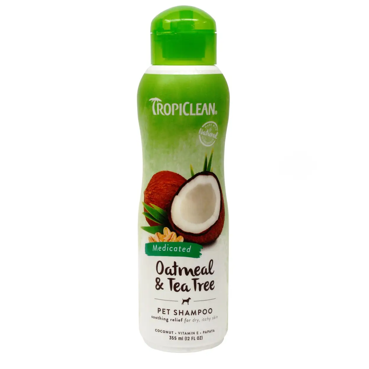 TropiClean Oatmeal and Tea Tree Shampoo 355ml image 0