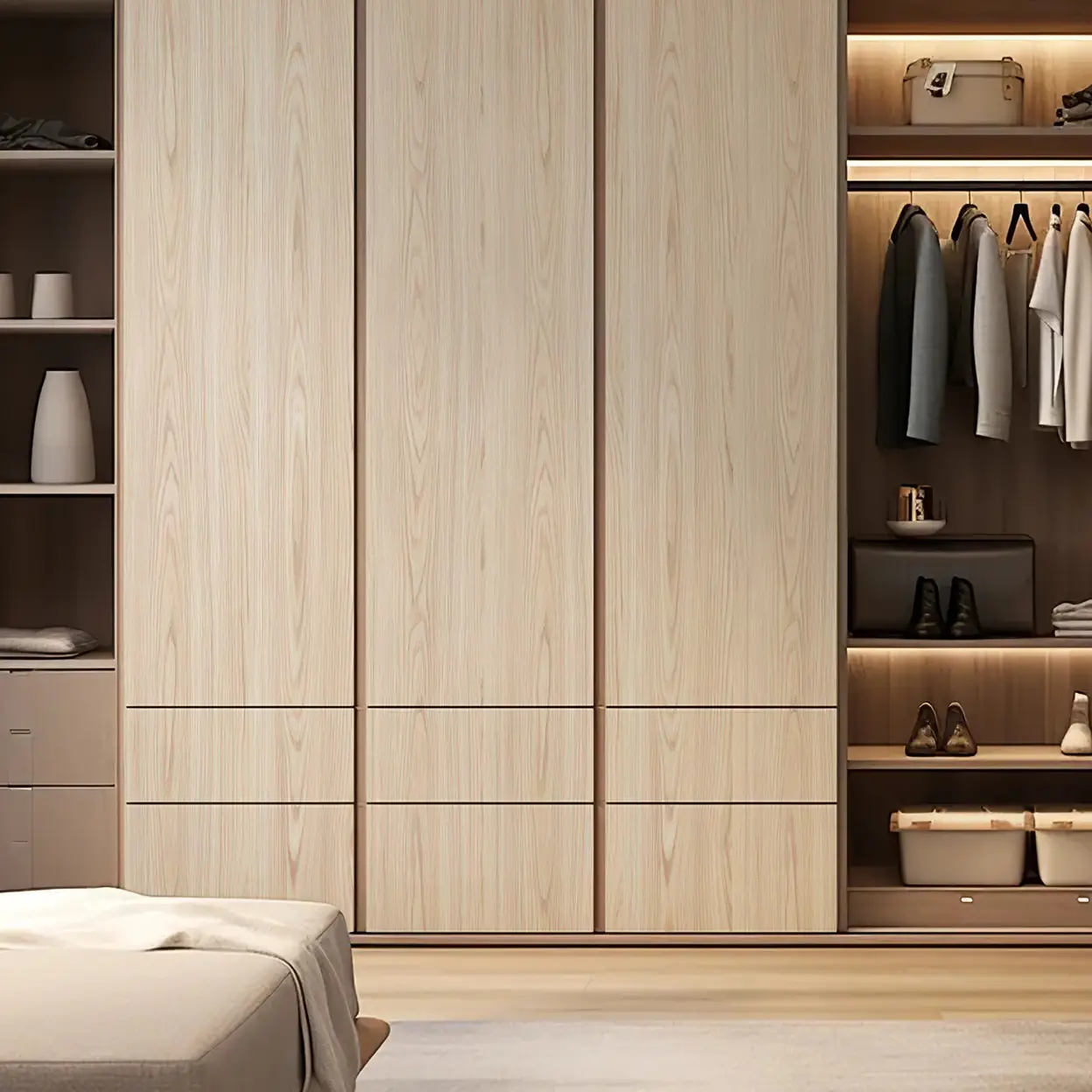 Murgall Rouleau de papier peint adhésif imitation bois miel clair - 60 x 508 cm image 0