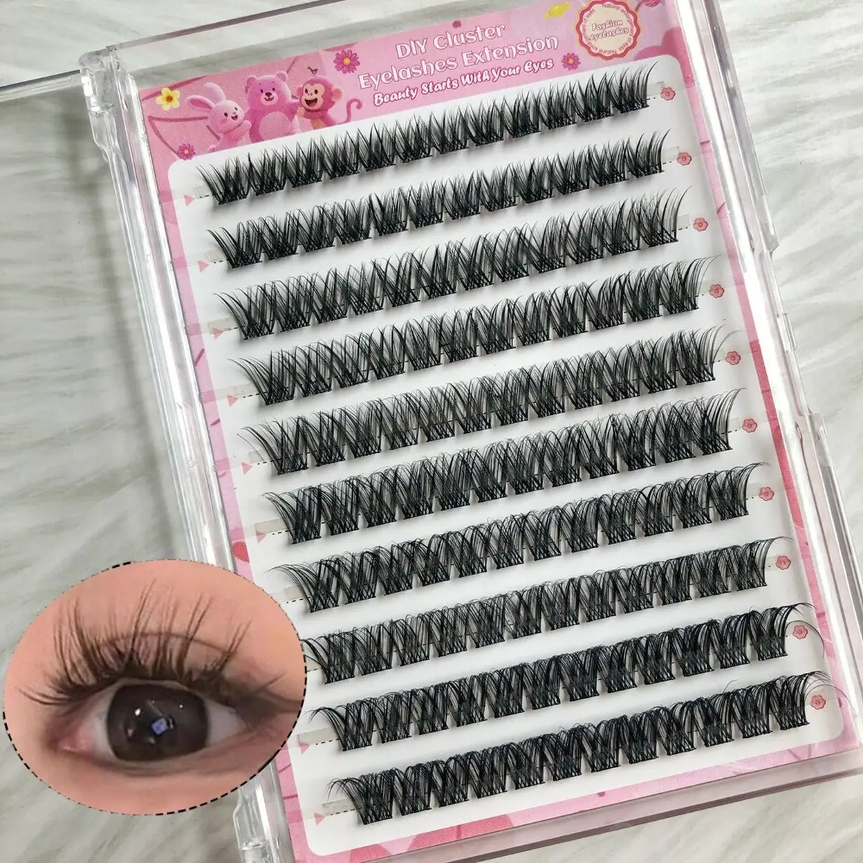 MeoMagic WM16 Extensions de cils classiques pré-collées - 120 pièces image 0