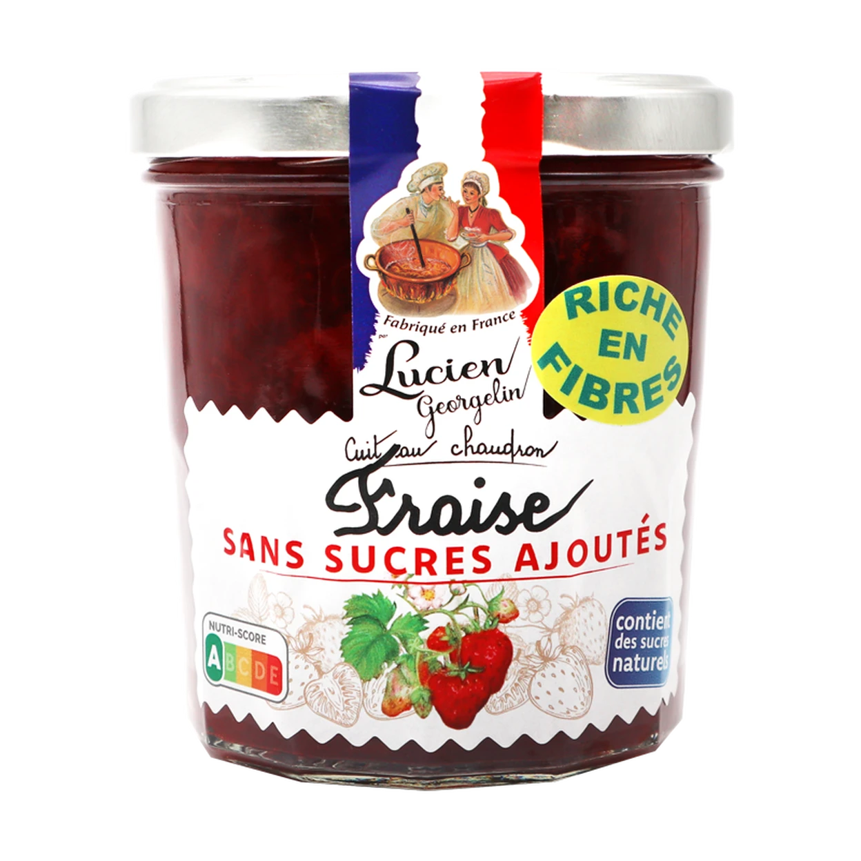 LUCIEN GEORGELIN Préparation de fraise sans sucres ajoutés - 320 g image 0