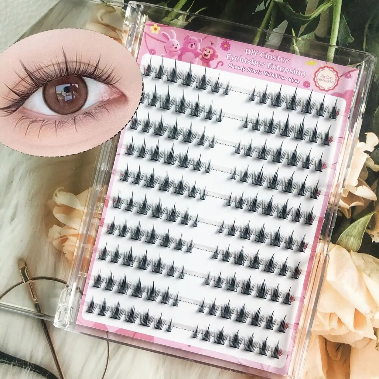 MeoMagic F20 Extensions de cils pré-collées - 10 rangées image 0