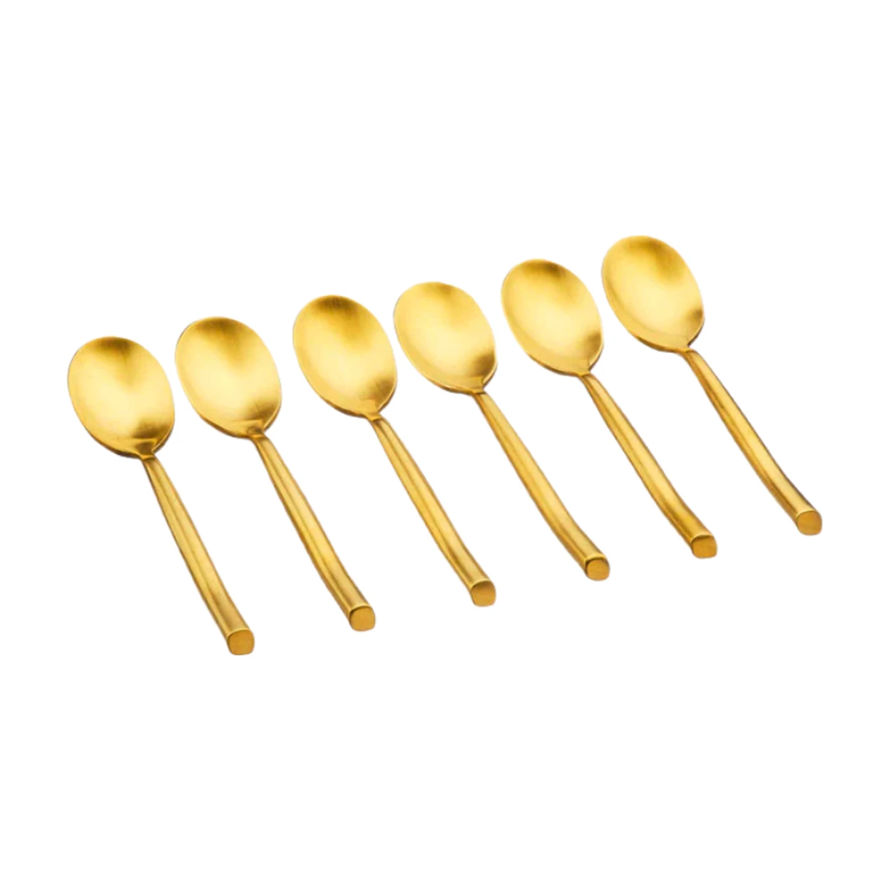 BJÖRN KNUT Lot de 6 petites cuillères - Or image 0