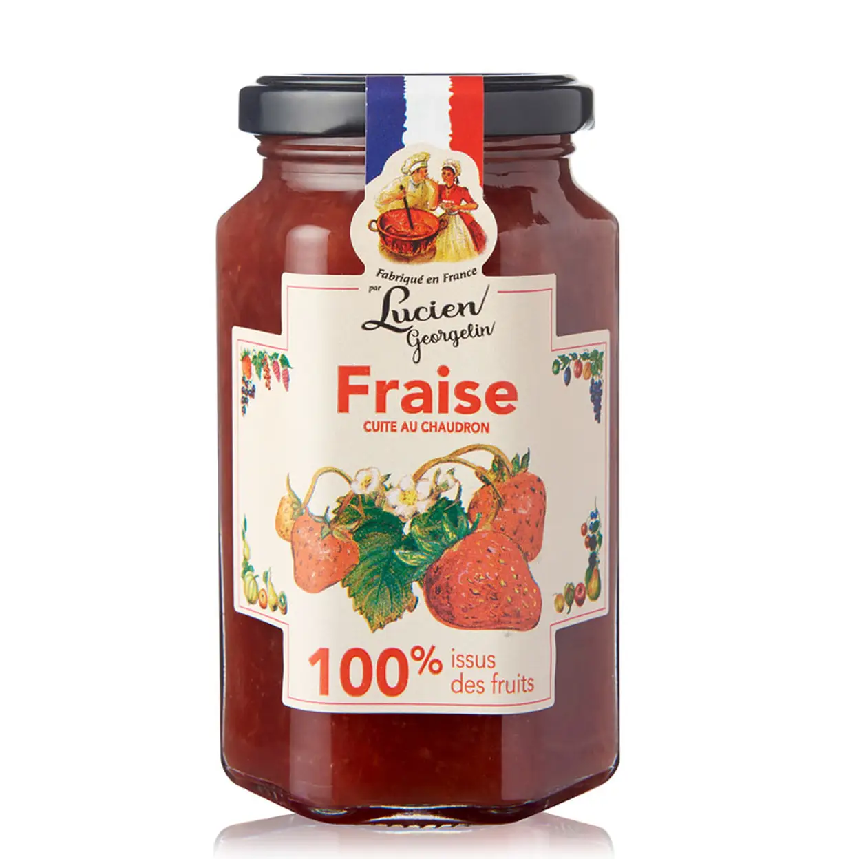 LUCIEN GEORGELIN Fraise cuite au chaudron 100 % issue de fruits - 300 g image 0