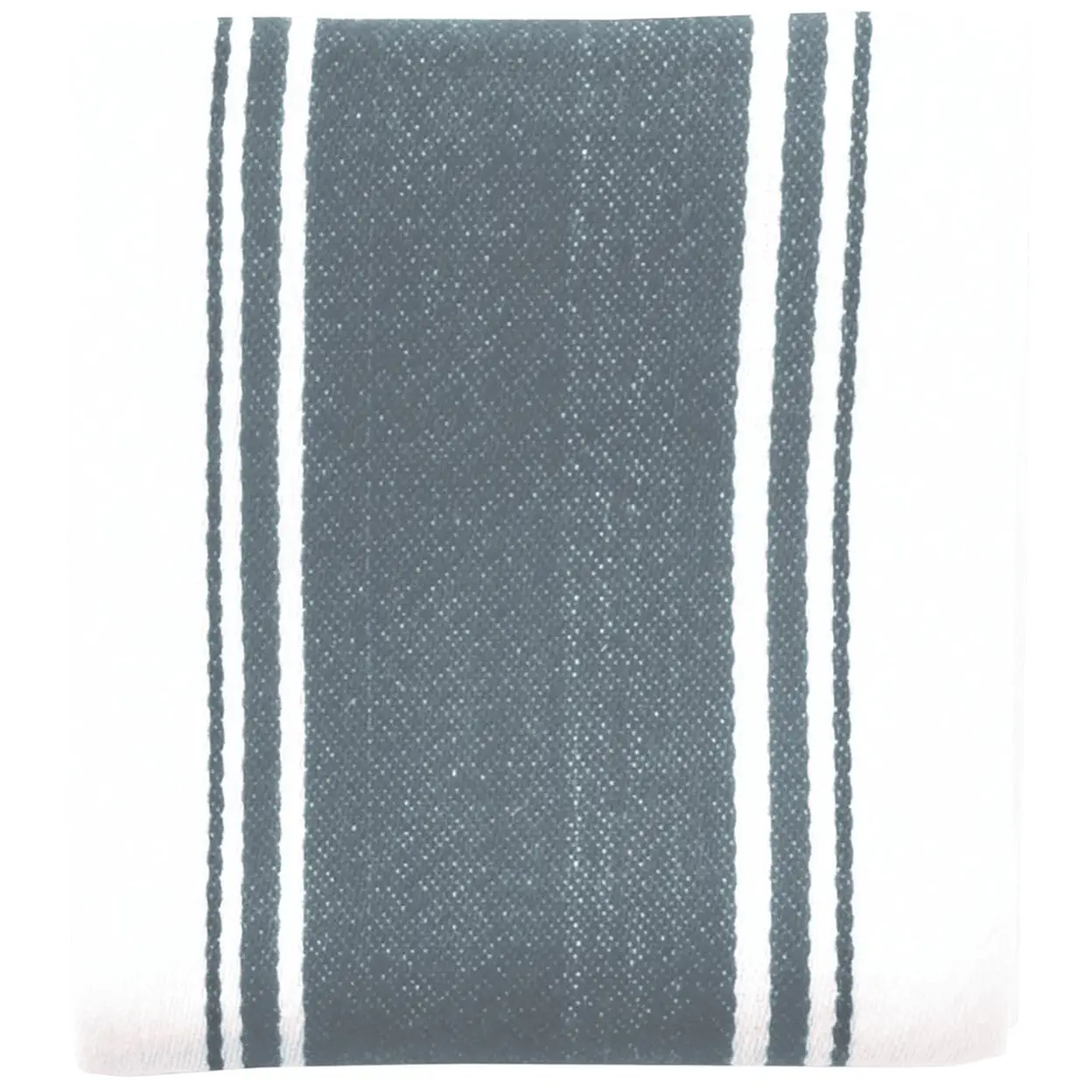 Dexam Tea Towel Love Colour Striped 100% Cotton Slate Grey 45x70cm image 0