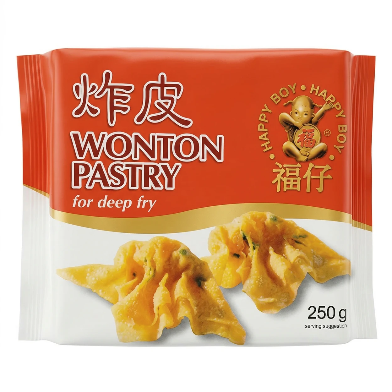 HAPPY BOY Wonton Pastry Deep Fry 250g image 0