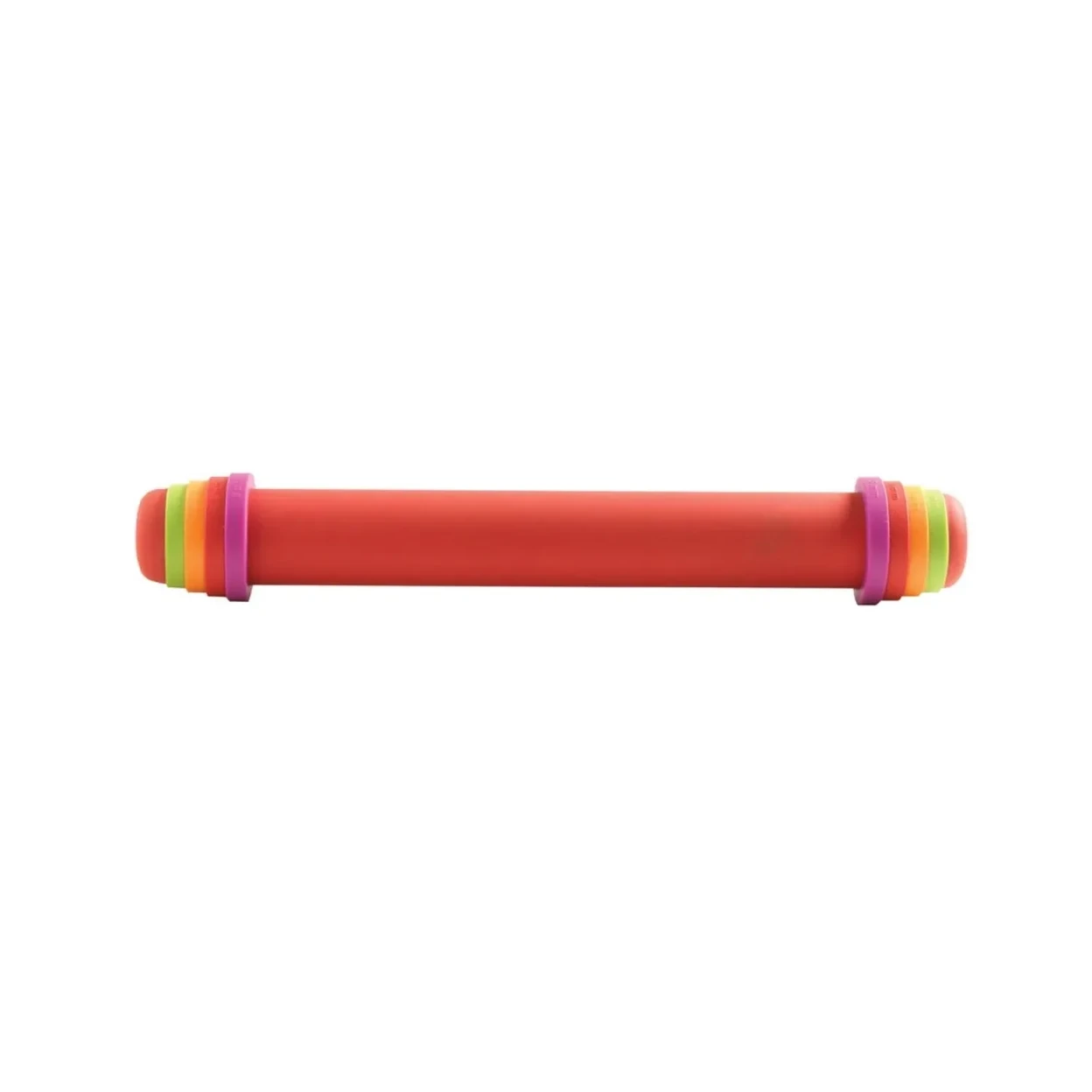 Mastrad Rouleau à pâtisserie réglable antiadhésif Rouge – Contrôle d’épaisseur 2 à 8 mm – Silicone sans BPA – 41 cm image 0