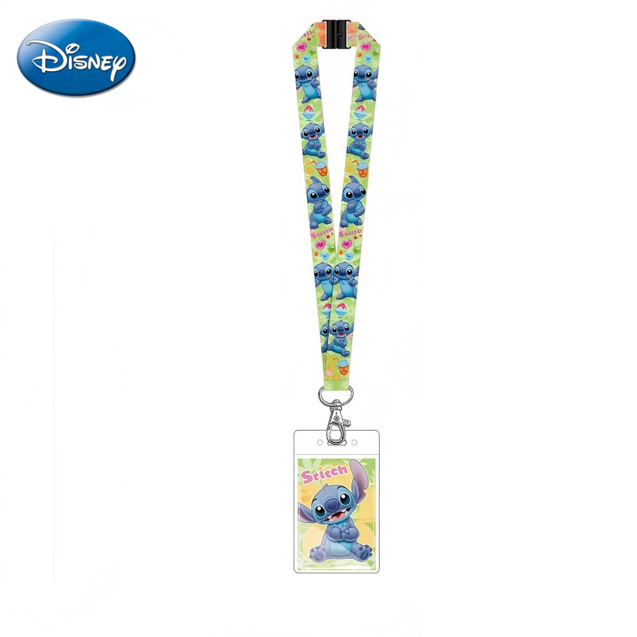 Porte-carte Lanyard Disney Stitch Officiel – Accessoire Thématique Animé avec Impression Vive, Étui Transparent pour Carte d’Identité, Idée Cadeau Stitch image 0
