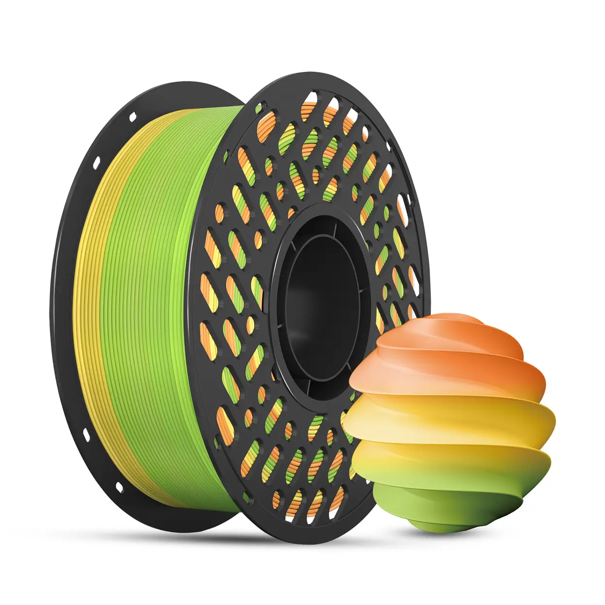 CAILAB 3D Printer Filament PLA Rainbow Gradient - Sunflower image 0