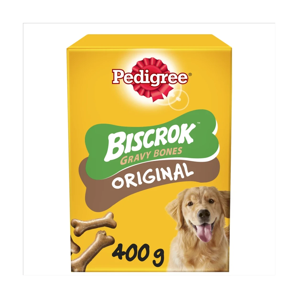 Pedigree Biscrok Gravy Bones Adult Dog Treats Original Biscuits 400g image 0