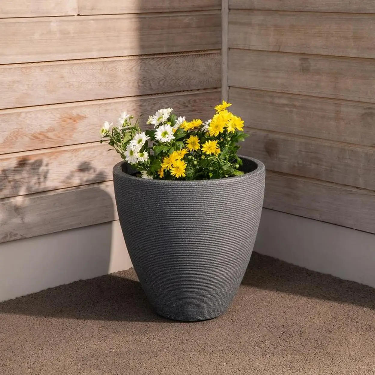 Strata Extra Large Valencia Planter 40x40cm-Ash image 0