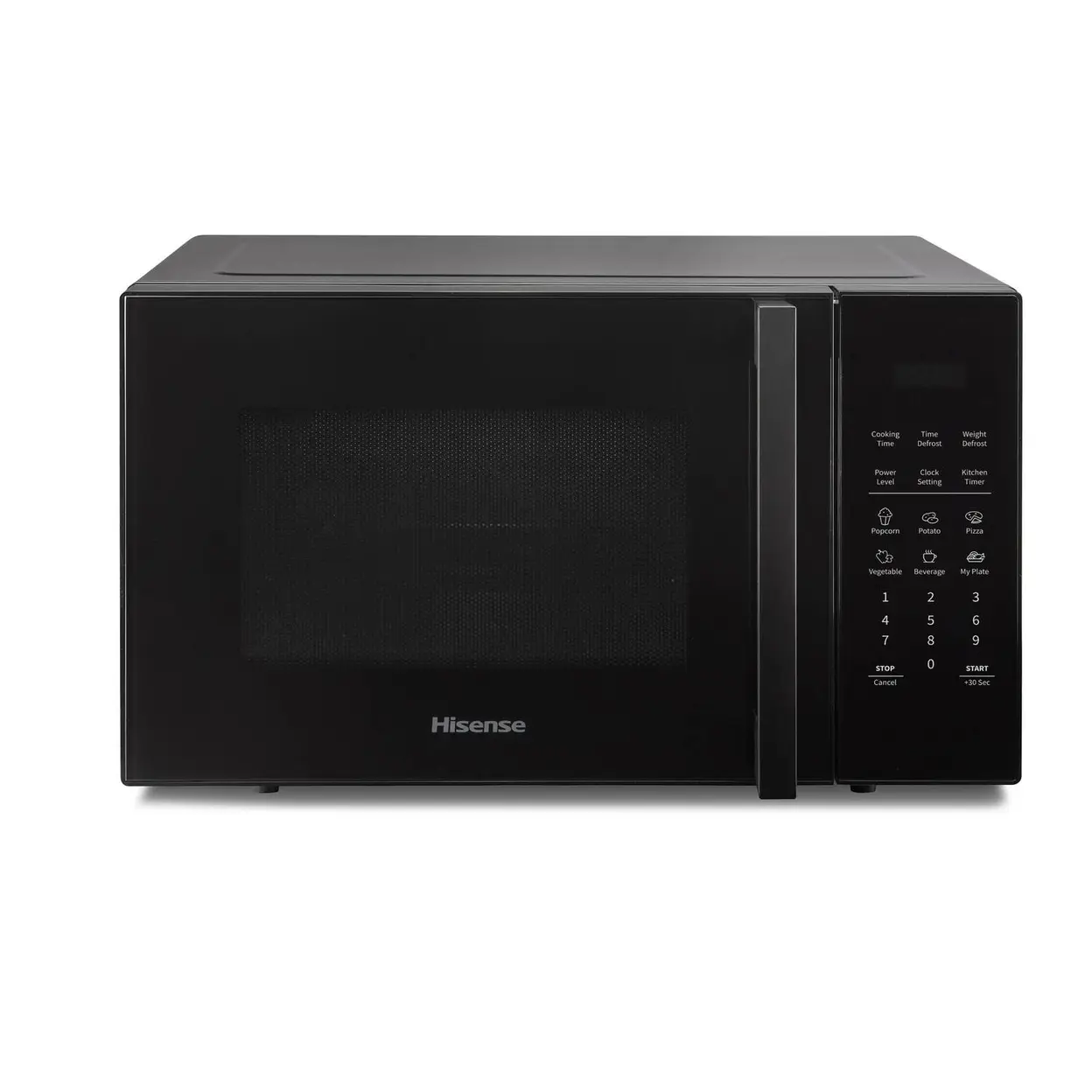 Hisense Solo Microwave Oven - 800W, 23L, Black, Touch Control, Defrost Function, H23MOBS5HUK image 0