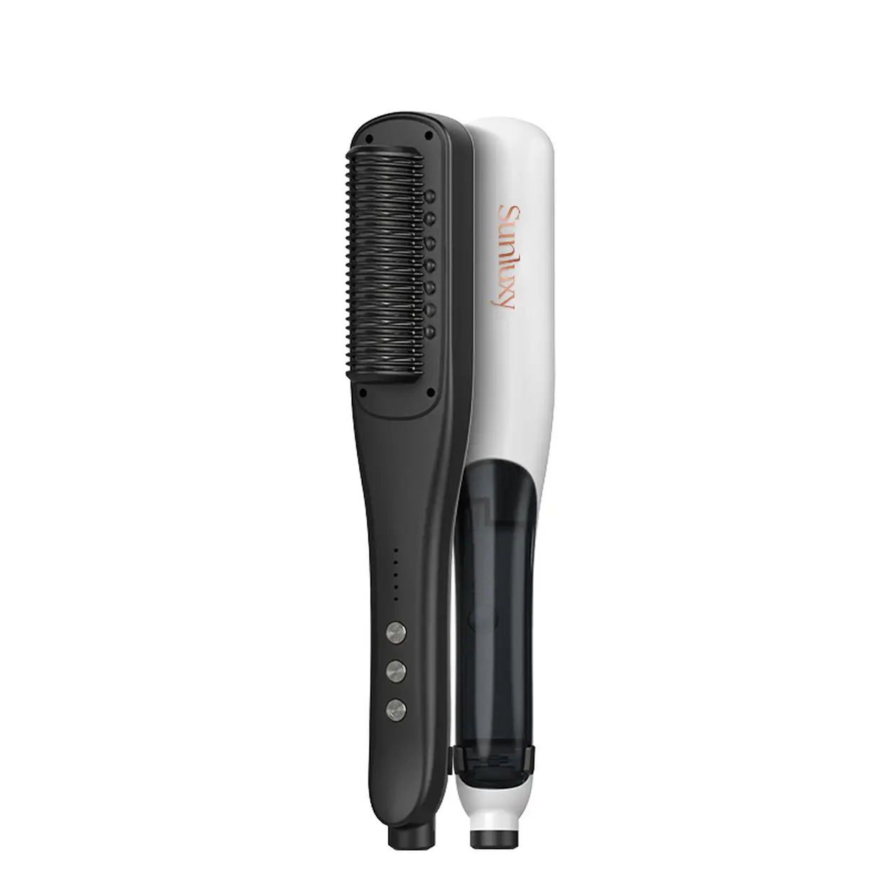 Sunluxy KD880 Steam Hair Straightener Comb, Spray Hydration One Comb Styling, PTC Heating Uniform Hair Care, Steam Import Water Locking and Frizz Resistance, Home Fast Styling Hair Straightening Iron image 0