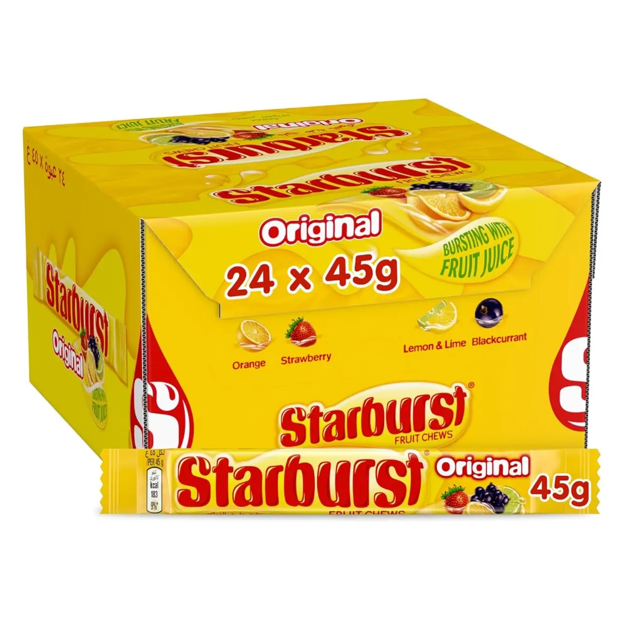 Starburst Original Fruity Chews 45g*24 image 0