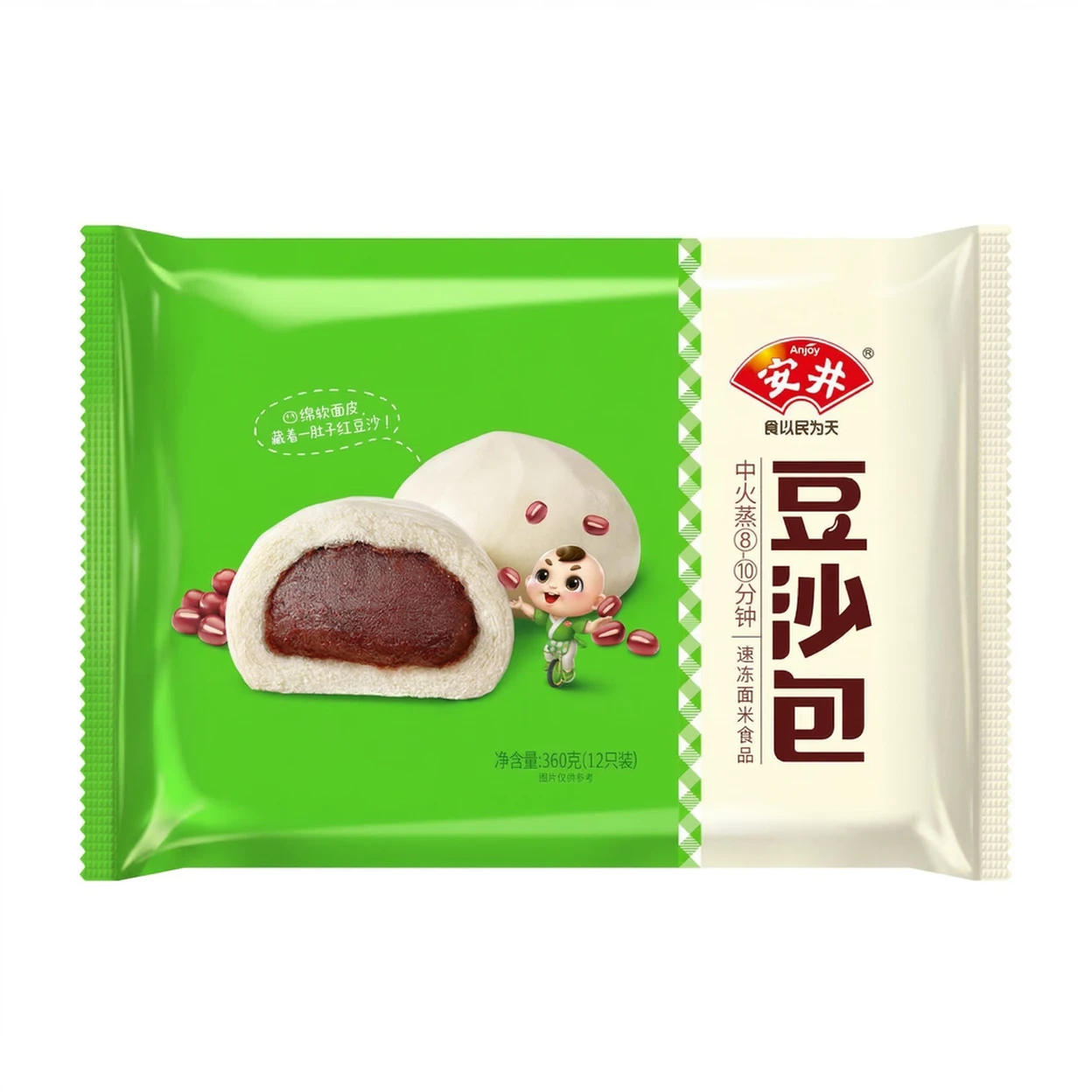 Anjoy Red Bean Buns 360g image 0