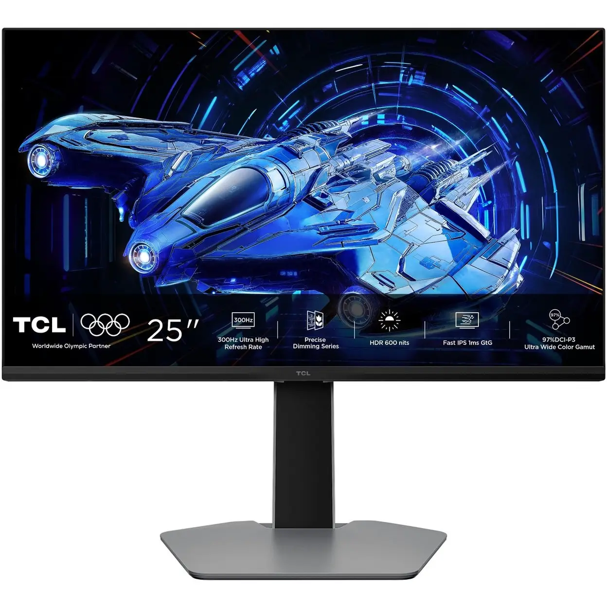 TCL 25G64 25 inch fhd qd-mini led 300hz scherm image 0