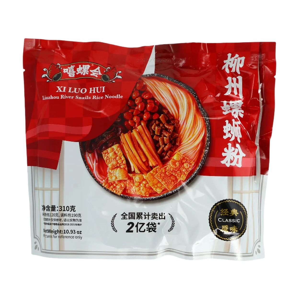 Xi Luo Hui Classic Flavor Snail Noodles 310g image 0