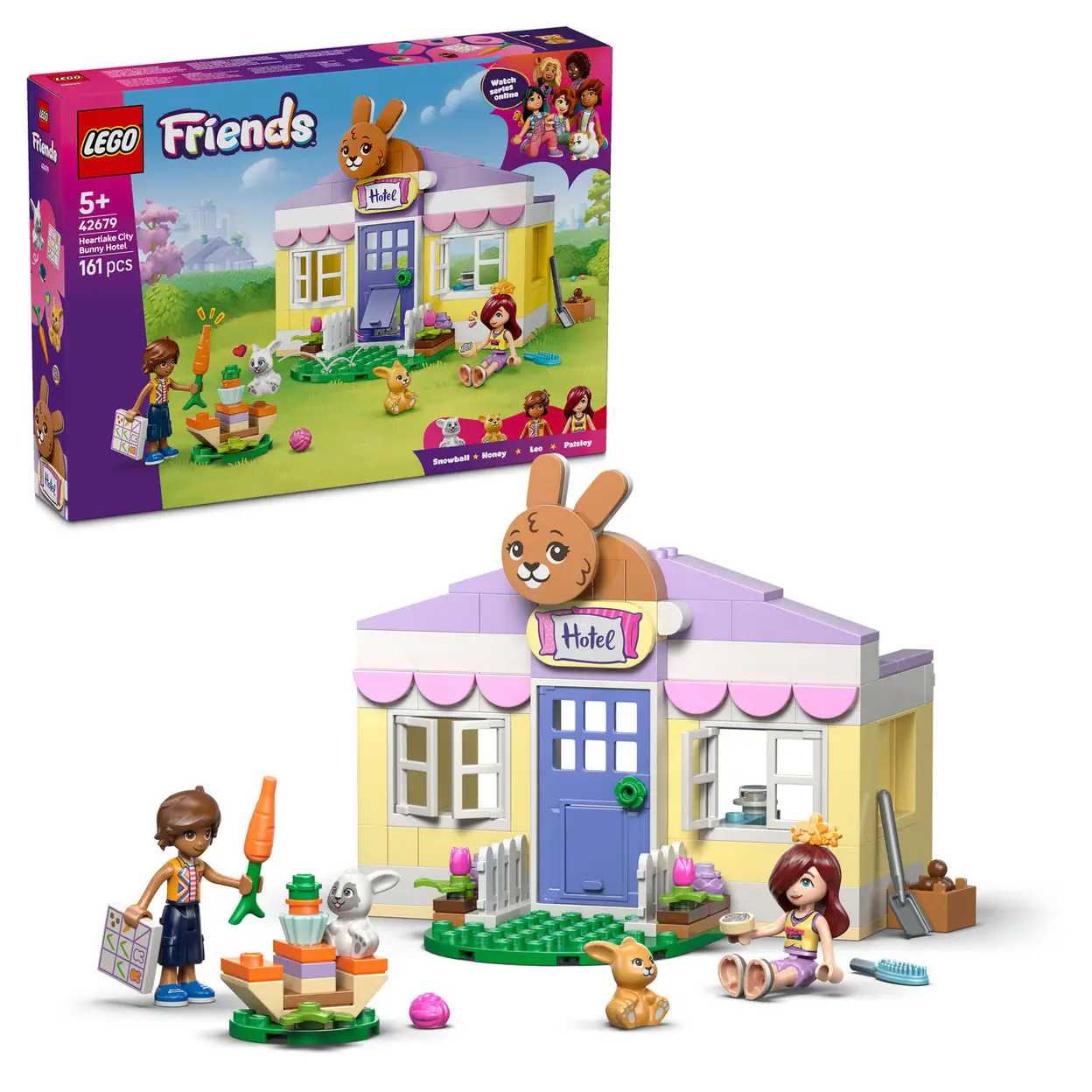 LEGO Friends 42679 L’hôtel des lapins de Heartlake City image 0