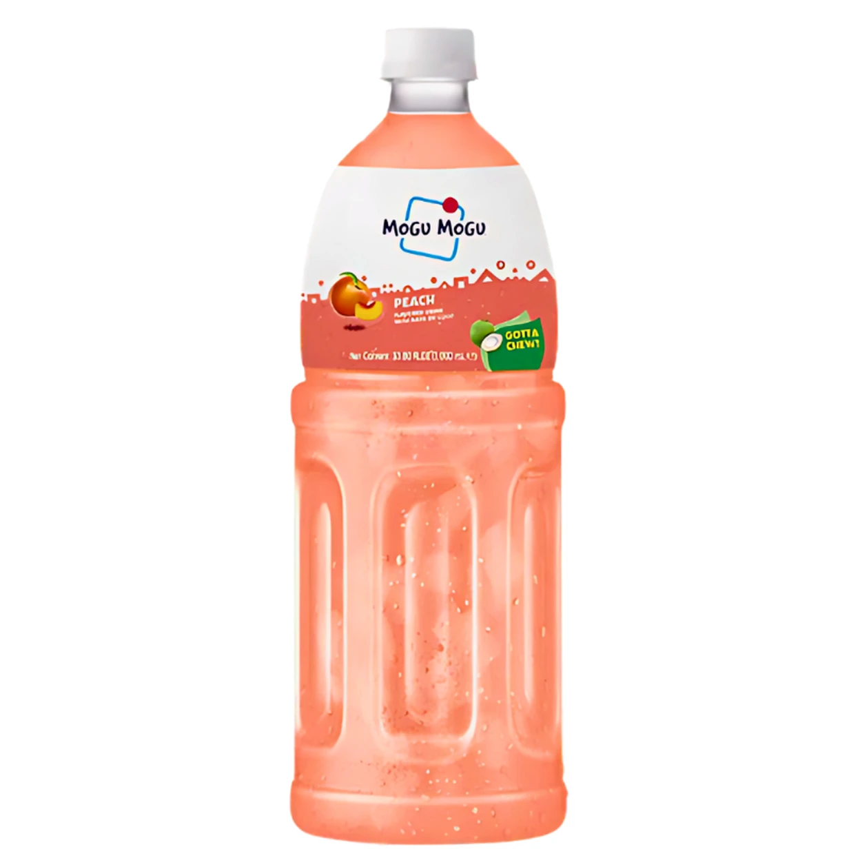 Mogu Mogu Peach Drink with Nata de Coco 1L image 0