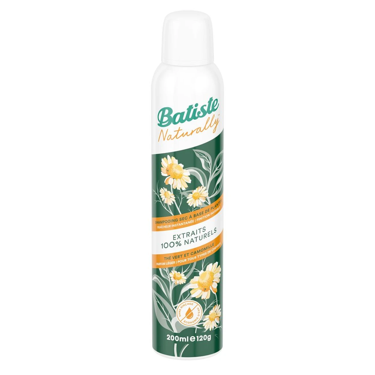 Batiste Naturally - Shampoing sec thé vert & camomille - 200 ml image 0