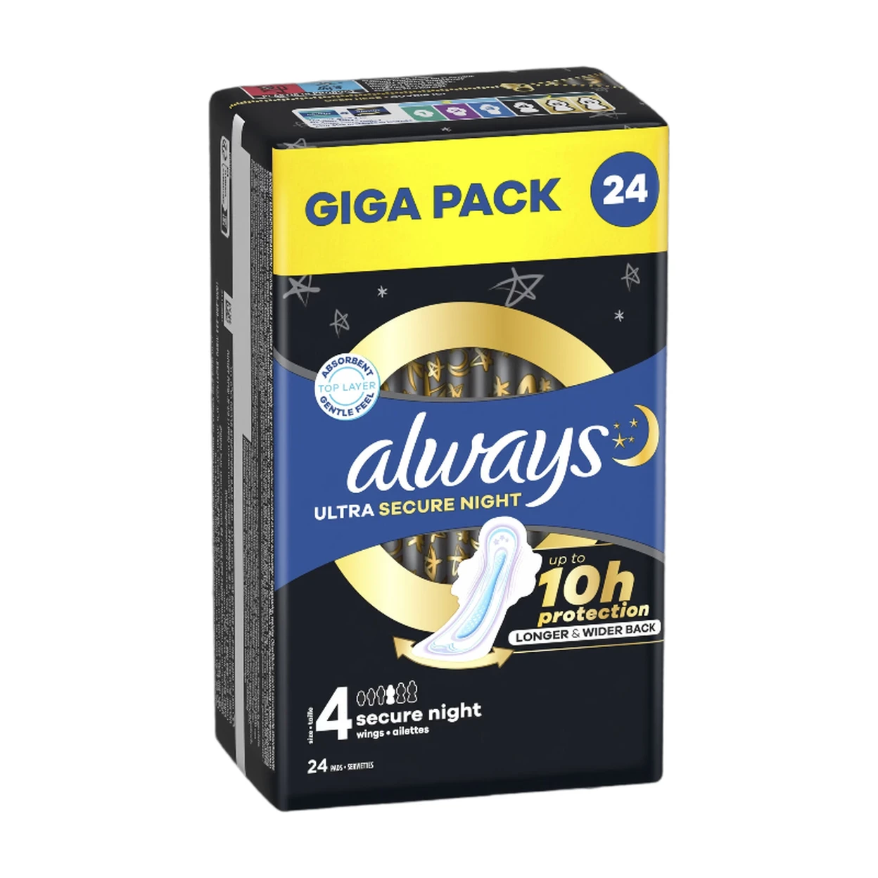 Always Serviettes Hygiéniques Ultra Nuit Sécurité - 24 serviettes image 0