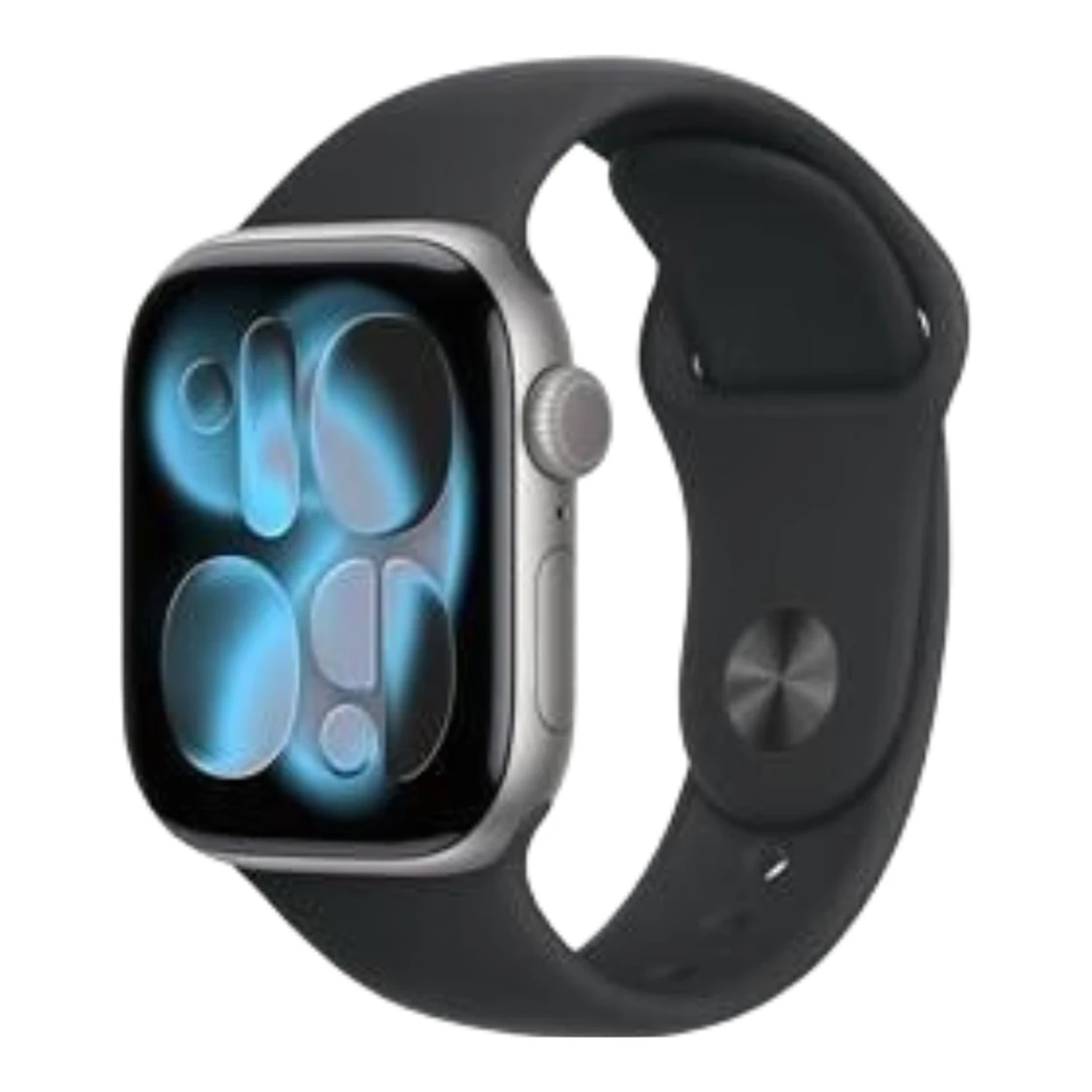 Apple Watch Series 11 GPS 42 mm, boîtier en aluminium gris sidéral, bracelet sport noir, taille S/M image 0