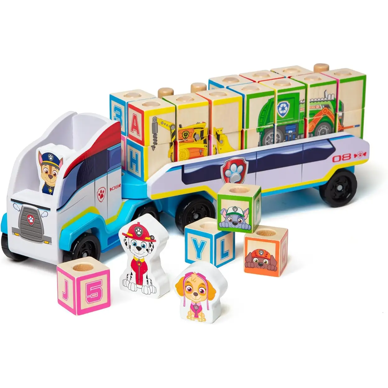 Melissa and Doug Paw Patrol ABC Block Truck image 0