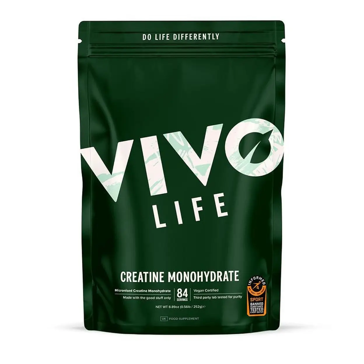 Vivo Life Creatine Monohydrate Strength Support Powder - 252g image 0