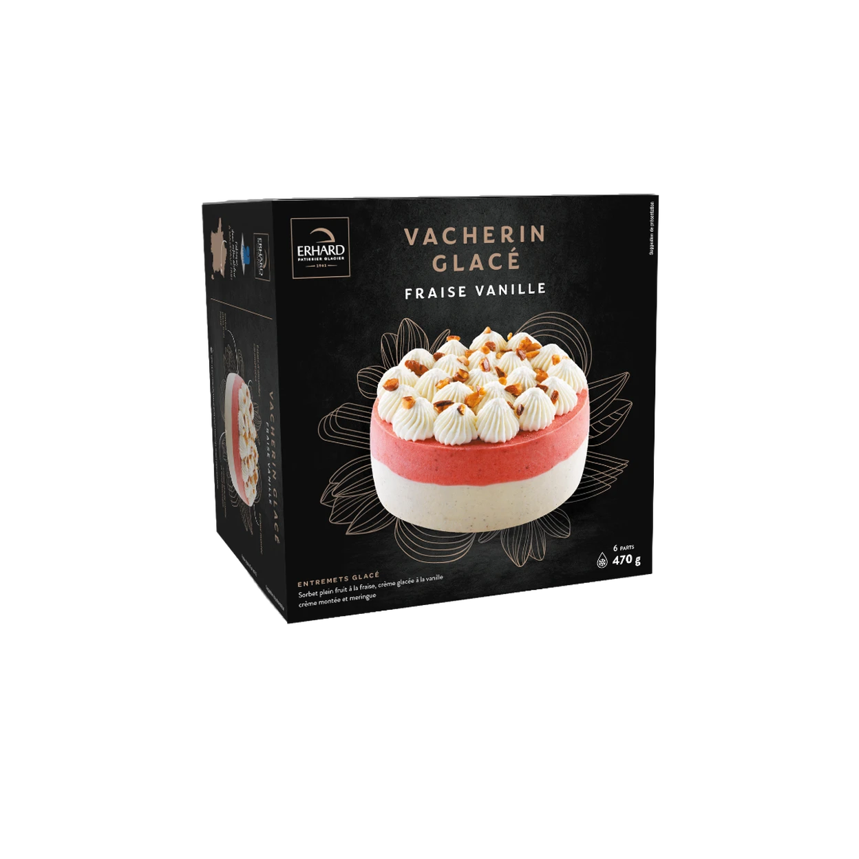 ERHARD Vacherin Glacé Vanille Fraise 470g image 0