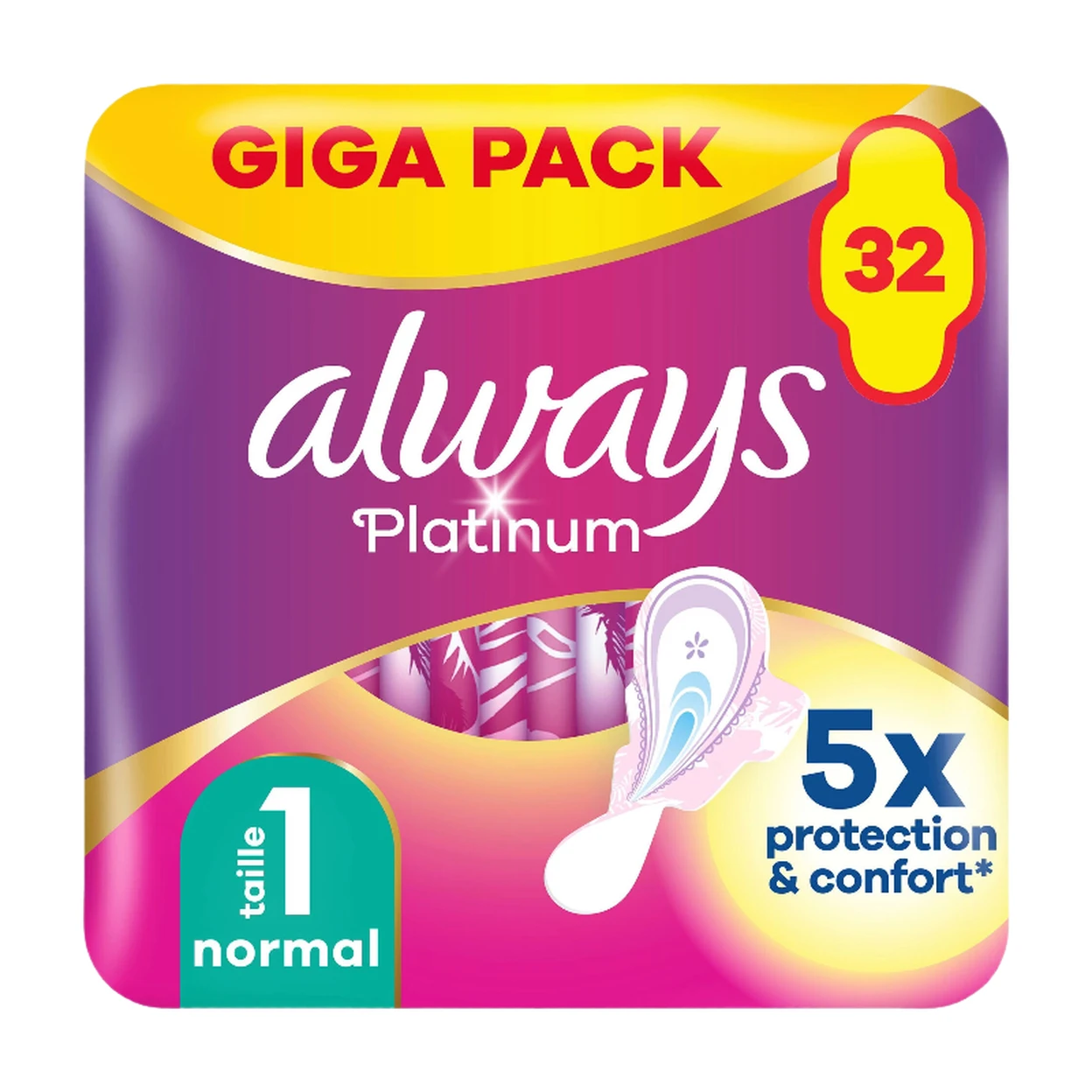 Always Platinum - Serviettes Hygiéniques Normal Plus GP - 32 unités image 0