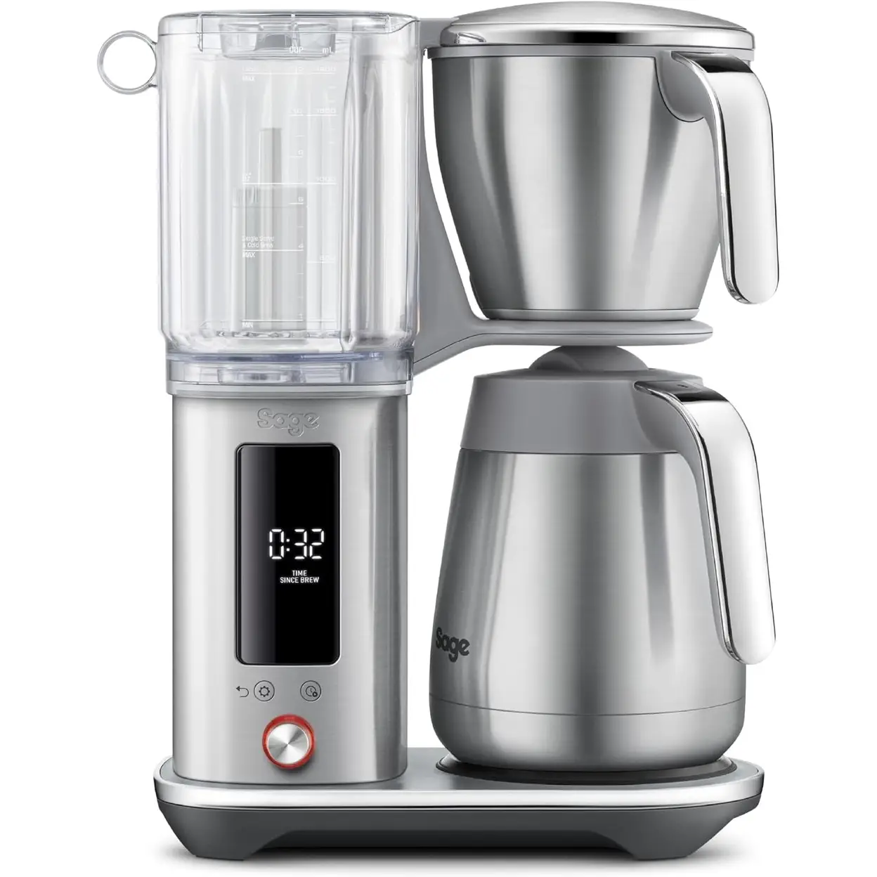 Sage the Luxe Brewer™ Thermal, Drip Coffee Machine, Filter Coffee, Cold Brew, Dual-Wall Thermal Carafe, Brushed Stainless Steel - SDC465BSS4GUK1 image 0