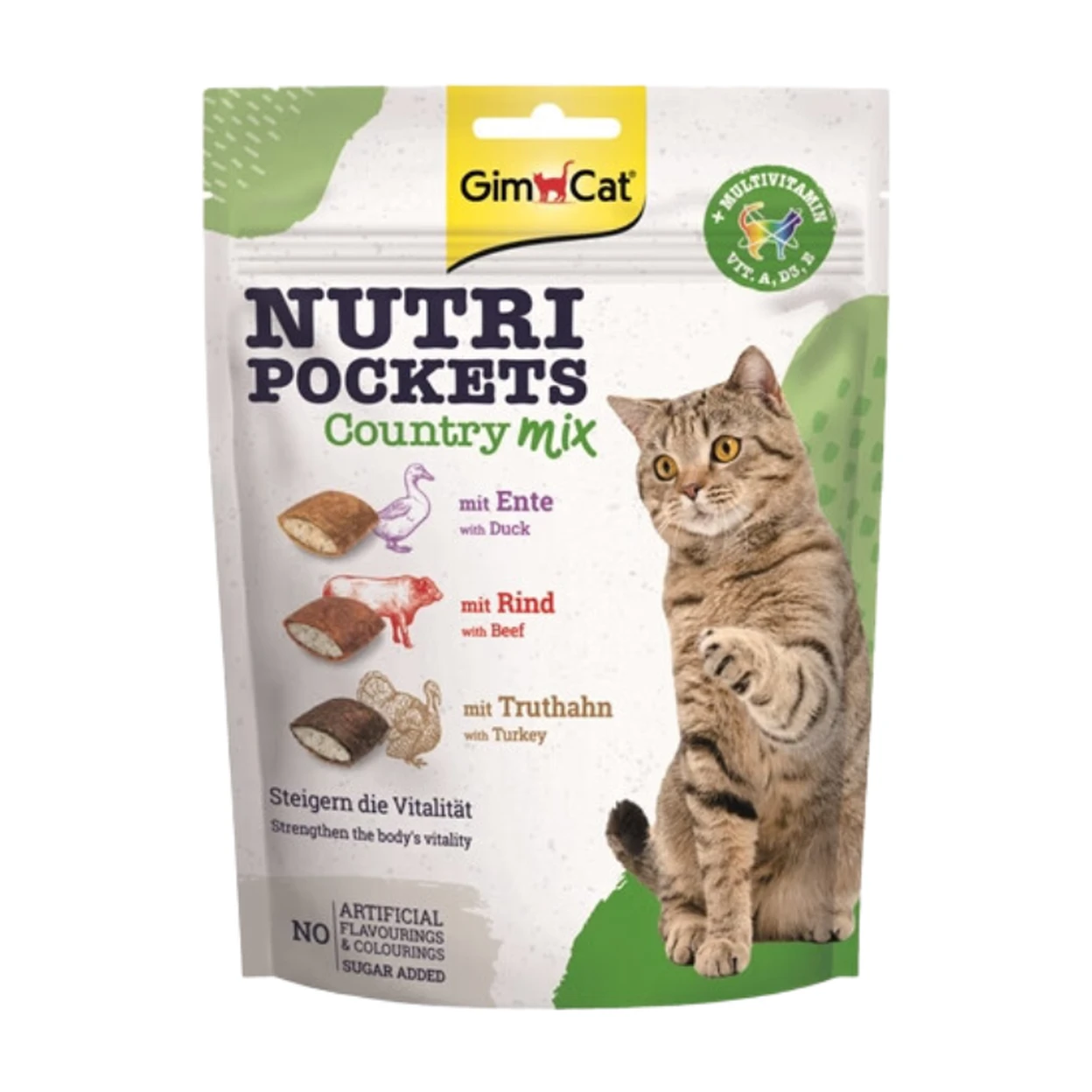 GIMCAT - Friandises pour chat Nutri Pocket - assortiment de saveurs 150 g image 0