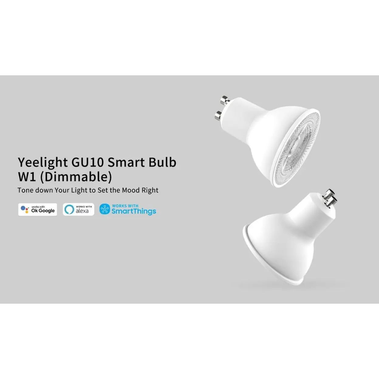 Yeelight GU10 Smart Dimmable LED-Lampe(1er-Pack) – Kompatibel mit Alexa, Google Home & SmartThings, Sprach- & App-Steuerung, Gruppen- & Energiesparlicht image 0